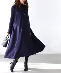 Ehre style（エーレスタイル）の「ゆったりで華奢見えロングニットワンピース（ワンピース）」