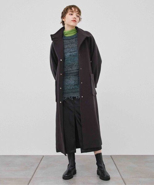 【新品未使用】PUBLIC TOKYO S140ダブルベロアスタンドコート PUBLIC TOKYO（パブリックトウキョウ）の「S140ダブルベロアスタンド