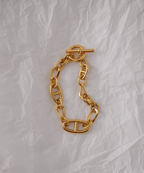 JUNRED(ジュンレッド)の「ital.from JUNRed / multi chain link bracelet(ブレスレット・メンズ・シルバー/ゴールド・FREE)」の2枚目の写真