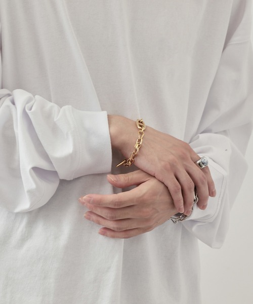 JUNRED(ジュンレッド)の「ital.from JUNRed / multi chain link bracelet(ブレスレット・メンズ・シルバー/ゴールド・FREE)」の12枚目の写真