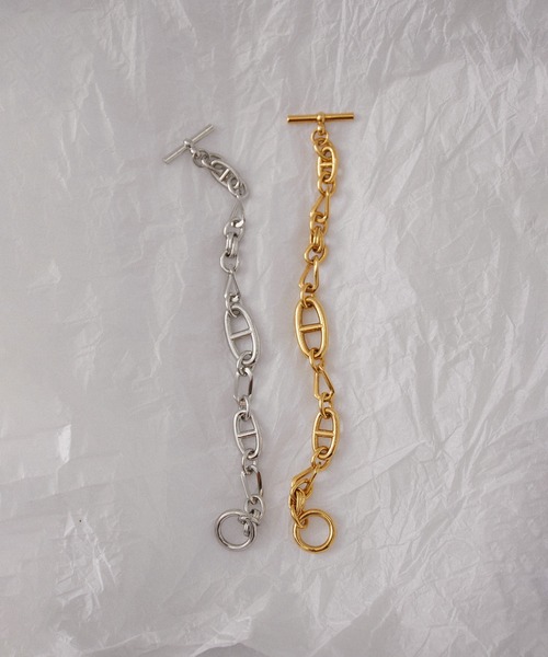 JUNRED(ジュンレッド)の「ital.from JUNRed / multi chain link bracelet(ブレスレット・メンズ・シルバー/ゴールド・FREE)」の14枚目の写真