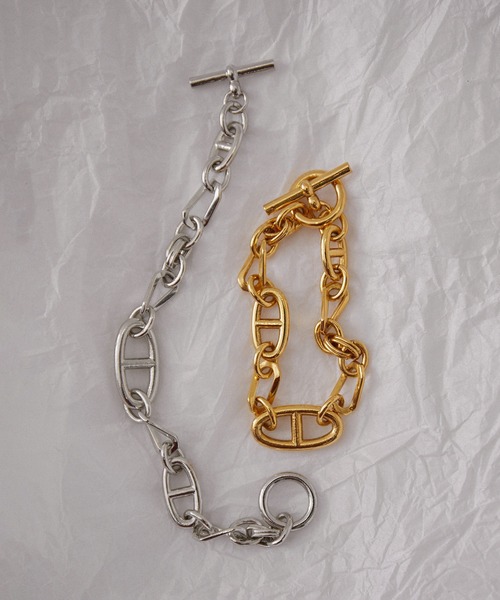 JUNRED(ジュンレッド)の「ital.from JUNRed / multi chain link bracelet(ブレスレット・メンズ・シルバー/ゴールド・FREE)」の15枚目の写真