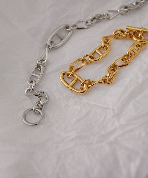JUNRED(ジュンレッド)の「ital.from JUNRed / multi chain link bracelet(ブレスレット・メンズ・シルバー/ゴールド・FREE)」の16枚目の写真