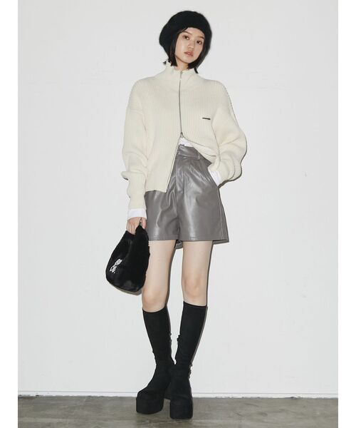 EMODA（エモダ）の「フェイクファーロゴハンドバッグ（ハンドバッグ・レディース・ブルー/ベージュ/ブラック・FREE）」の7枚目の写真