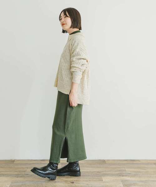 ITEMS URBANRESEARCH（アイテムズ アーバンリサーチ）の「スキッパーニットプルオーバー（ニット/セーター・レディース・ブルー/イエロー/アイボリー・FREE）」の16枚目の写真