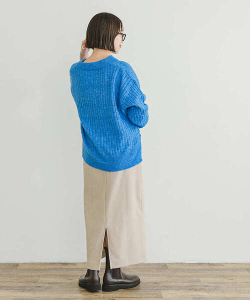 ITEMS URBANRESEARCH（アイテムズ アーバンリサーチ）の「スキッパーニットプルオーバー（ニット/セーター・レディース・ブルー/イエロー/アイボリー・FREE）」の21枚目の写真