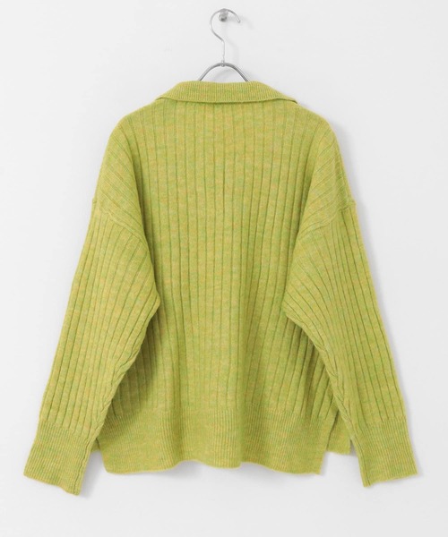 ITEMS URBANRESEARCH（アイテムズ アーバンリサーチ）の「スキッパーニットプルオーバー（ニット/セーター・レディース・ブルー/イエロー/アイボリー・FREE）」の9枚目の写真