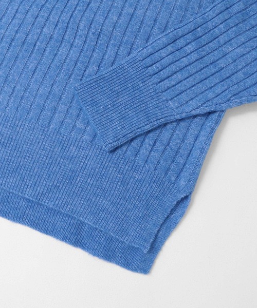 ITEMS URBANRESEARCH（アイテムズ アーバンリサーチ）の「スキッパーニットプルオーバー（ニット/セーター・レディース・ブルー/イエロー/アイボリー・FREE）」の12枚目の写真