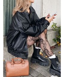 EVRIS | オーバーサイズフェイクレザーブルゾン(ブルゾン)