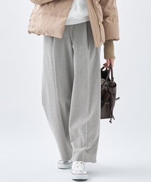 abahouse mavie | カルゼジャージー/ヘリンボーンワイドパンツ(その他パンツ)