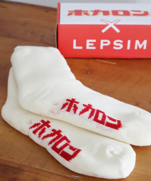 LEPSIM(レプシィム)の「【ホカロン×LEPSIM】無地ソックス 981573(ソックス/靴下・レディース・アイボリー/グレー/レッド・ONE SIZE)」の2枚目の写真