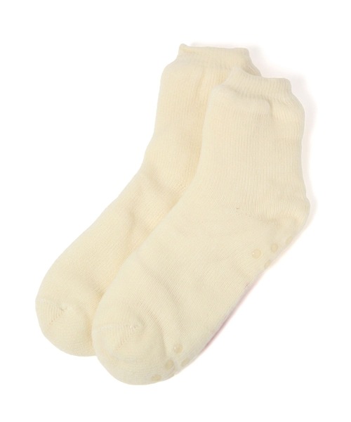 LEPSIM(レプシィム)の「【ホカロン×LEPSIM】無地ソックス 981573(ソックス/靴下・レディース・アイボリー/グレー/レッド・ONE SIZE)」の4枚目の写真