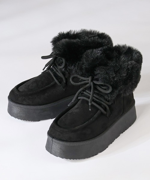 Dedes(デデス)の「軽量厚底プラットフォーム ユニセックス ムートンブーツ(ブーツ・メンズ・ブラック系1/ブラック系2/ブラック系3/グレー系1/グレー系2/グレー系3/ブラウン系1/ブラウン系2/ブラウン系3/ベージュ系1/ベージュ系2/ベージュ系3/ブラウン系4/ベージュ系4/グレー系4/ブラック系4/ブラック系5/ベージュ系5/ブラウン系5/ベージュ系7/ブラウン系7/ブラック系6/ブラック系7/ベージュ系6/ブラウン系6・36/38/40/42/44/34)」の5枚目の写真