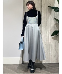 CELFORD（セルフォード）の「バックデザインフレアキャミワンピース  