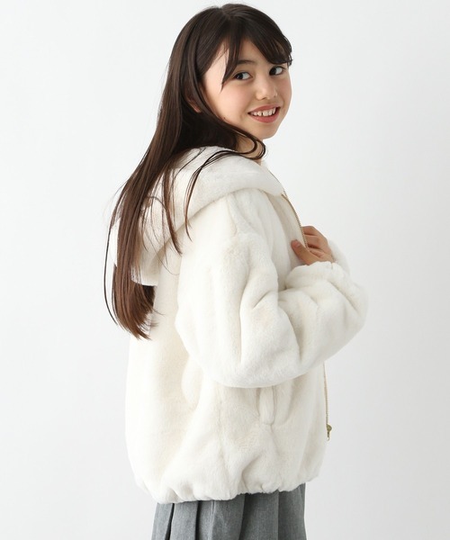 セール】洗えるフワモコファーZIPパーカー/969855(その他アウター セール】洗えるフワモコファーZIPパーカー/969855(その他アウター