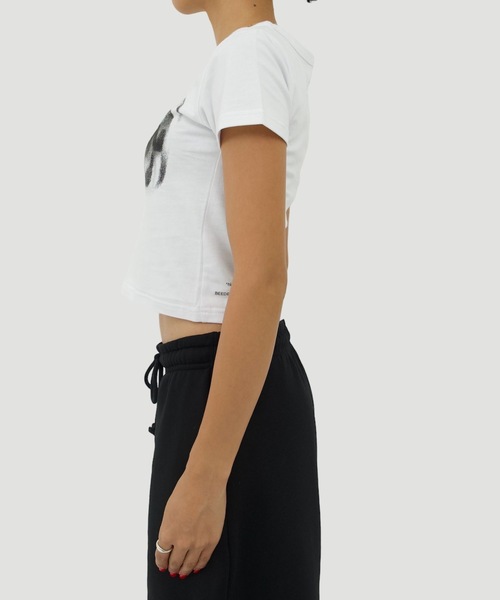 BEEDEN（ビーデン）の「BASIC BEEDEN TEE（Tシャツ/カットソー・レディース・ホワイト/ブラック・MEDIUM/SMALL）」の9枚目の写真