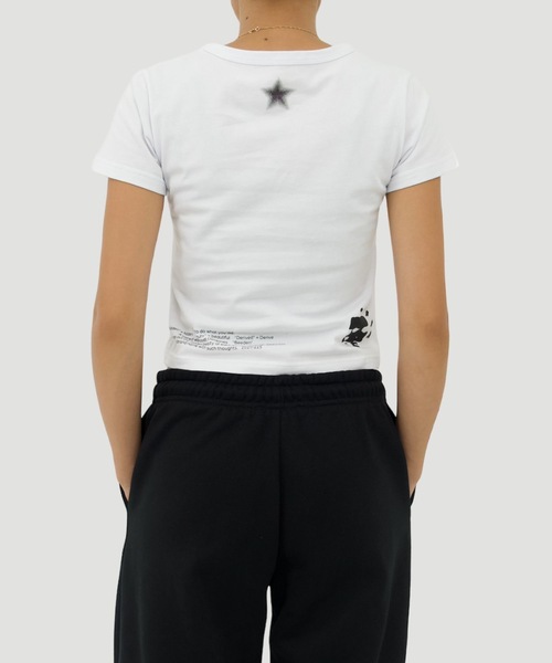 BEEDEN（ビーデン）の「BASIC BEEDEN TEE（Tシャツ/カットソー・レディース・ホワイト/ブラック・MEDIUM/SMALL）」の10枚目の写真