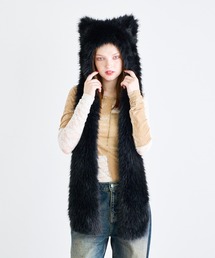 ANNA SUI NYC | ANNA SUI NYC アニマルフードマフラー(マフラー)