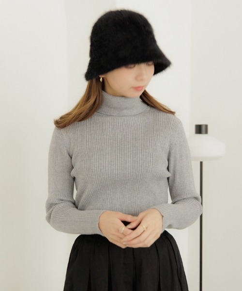 flower(フラワー)の「フラッフィーバケットハット(ハット・レディース・ブラック/ベージュ・FREE)」の19枚目の写真