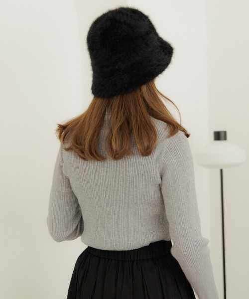 flower(フラワー)の「フラッフィーバケットハット(ハット・レディース・ブラック/ベージュ・FREE)」の20枚目の写真