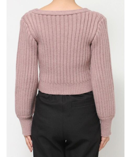 RESEXXY（リゼクシー）の「センターケーブルショートニット（ニット/セーター・レディース・ホワイト/ピンク/ブラック・FREE）」の16枚目の写真