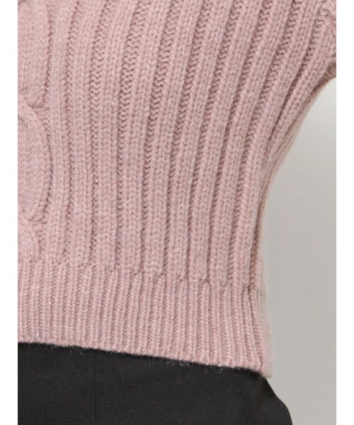 RESEXXY（リゼクシー）の「センターケーブルショートニット（ニット/セーター・レディース・ホワイト/ピンク/ブラック・FREE）」の19枚目の写真