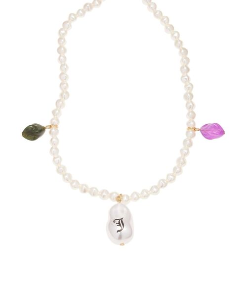 jouetie(ジュエティ)の「ロゴパールストーンネックレス(ネックレス・レディース・ゴールド/シルバー・FREE)」の3枚目の写真