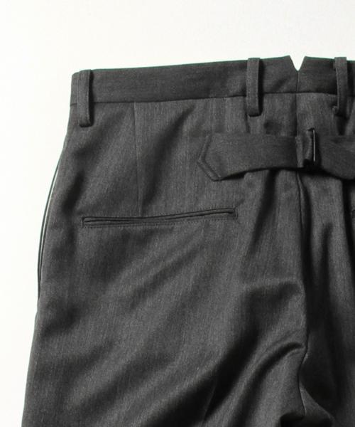 BEAMS BOY（ビームスボーイ）の「BEAMS BOY / ギャバ ワイド スラックス（スラックス・レディース・グレー/ネイビー・0/1）」の5枚目の写真