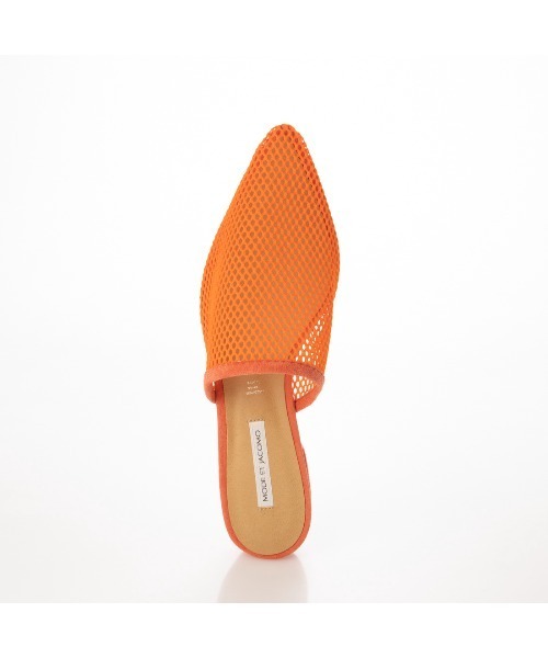 Mode et Jacomo（モードエジャコモ）の「メッシュフラットミュール（サンダル・レディース・ブラック系その他/ホワイト系その他4/ダークオレンジ・23cm/23.5cm/24cm/24.5cm/22.5cm）」の11枚目の写真