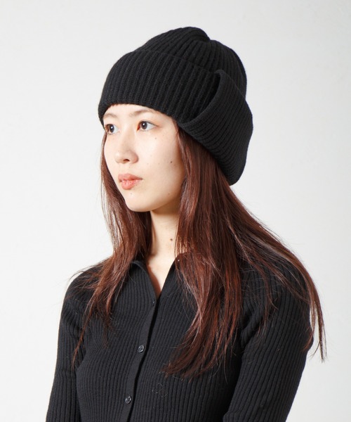 RACAL（ラカル）の「Ear Tab Knit Watch / 耳当てニットワッチ（ニットキャップ/ビーニー・レディース・グレー/オフホワイト/ブラック・FREE）」の17枚目の写真