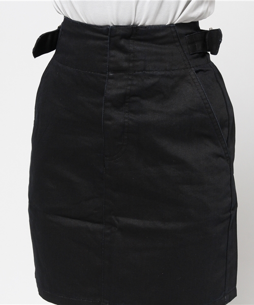 mystic（ミスティック）の「デニムスカート（スカート・レディース・ネイビー/ブラック・ﾌﾘ-）」の6枚目の写真