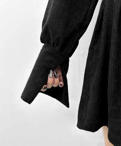 LVEU.（ラブユ.）の「【LVEU.】ウエストリボンコーデュロイミニ