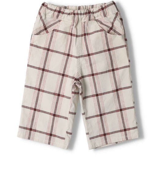 25SS ベージュ チェック柄 ハーフパンツ 25SS ベージュ チェック柄 ハーフパンツ