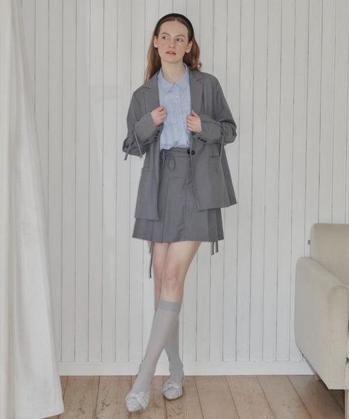 idem（イデム）の「tweed ribbon pumps/リボンパンプス（パンプス・レディース・ブラック/アイボリー/グレー・L/M/S）」の8枚目の写真
