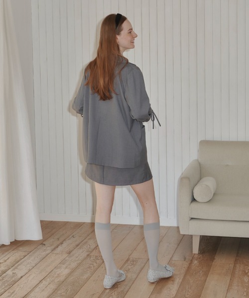 idem（イデム）の「tweed ribbon pumps/リボンパンプス（パンプス・レディース・ブラック/アイボリー/グレー・L/M/S）」の9枚目の写真