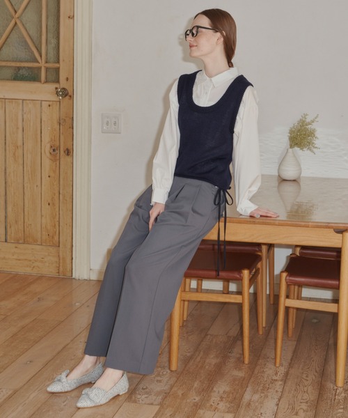 idem（イデム）の「tweed ribbon pumps/リボンパンプス（パンプス・レディース・ブラック/アイボリー/グレー・L/M/S）」の10枚目の写真