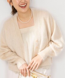 NOLLEY’S | カシミヤファー加工Vネックカーディガン(カーディガン/ボレロ)