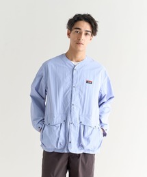 NYLON TUSSER NO COLLAR JACKET/ナイロンタッサー ノーカラー ジャケット