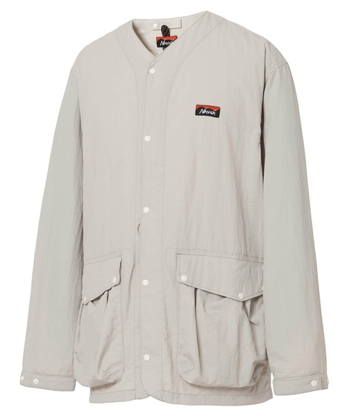 NANGA(ナンガ)の「NYLON TUSSER NO COLLAR JACKET/ナイロンタッサー ノーカラー ジャケット(ノーカラージャケット・メンズ・ブラック/アイボリー/ライトブルー/ラベンダー/ネイビー/カーキ・L/M/XL/S)」の7枚目の写真