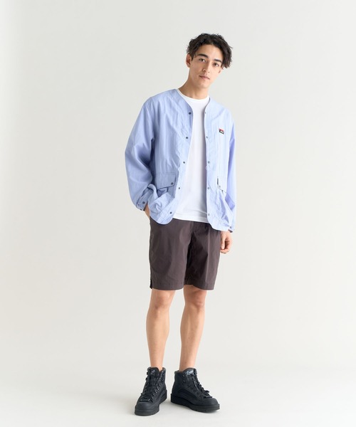 NANGA(ナンガ)の「NYLON TUSSER NO COLLAR JACKET/ナイロンタッサー ノーカラー ジャケット(ノーカラージャケット・メンズ・ブラック/アイボリー/ライトブルー/ラベンダー/ネイビー/カーキ・L/M/XL/S)」の11枚目の写真