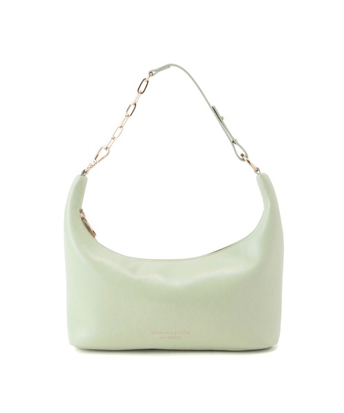 ROPE' PICNIC（ロペピクニック）の「リンクルエナメルワイドワンショルダー＆クラッチバッグ（ショルダーバッグ・レディース・ライトグリーン/オフホワイト/ブラック/ピンク・FREE）」の6枚目の写真