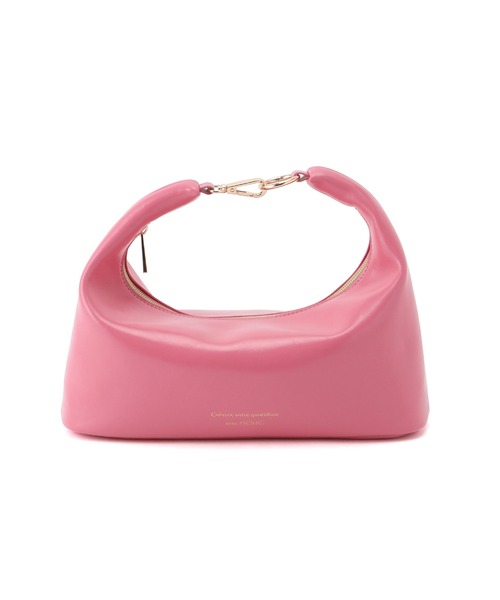 ROPE' PICNIC（ロペピクニック）の「リンクルエナメルワイドワンショルダー＆クラッチバッグ（ショルダーバッグ・レディース・ライトグリーン/オフホワイト/ブラック/ピンク・FREE）」の13枚目の写真