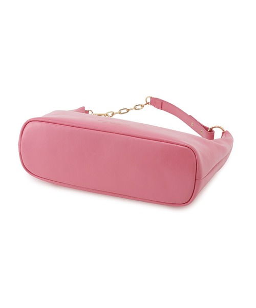 ROPE' PICNIC（ロペピクニック）の「リンクルエナメルワイドワンショルダー＆クラッチバッグ（ショルダーバッグ・レディース・ライトグリーン/オフホワイト/ブラック/ピンク・FREE）」の15枚目の写真