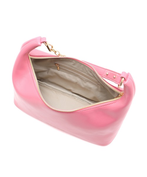 ROPE' PICNIC（ロペピクニック）の「リンクルエナメルワイドワンショルダー＆クラッチバッグ（ショルダーバッグ・レディース・ライトグリーン/オフホワイト/ブラック/ピンク・FREE）」の17枚目の写真