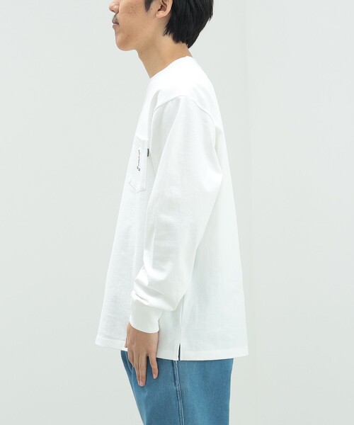 BEAMS HEART（ビームスハート）の「【ユニセックス】サーフベアー ロングスリーブ Tシャツ（Tシャツ/カットソー・メンズ・ブルー系その他/ホワイト/ネイビー・M/S/XL/L）」の11枚目の写真