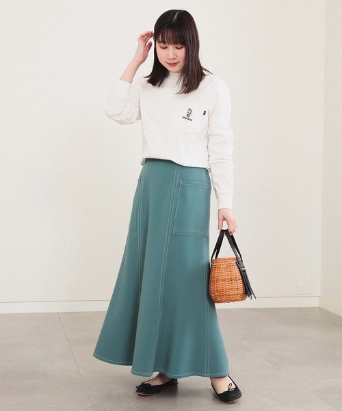 BEAMS HEART（ビームスハート）の「【ユニセックス】サーフベアー ロングスリーブ Tシャツ（Tシャツ/カットソー・メンズ・ブルー系その他/ホワイト/ネイビー・M/S/XL/L）」の4枚目の写真