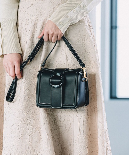 Andemiu（アンデミュウ）の「ベッコウカナグミニバッグ994456（ショルダーバッグ・レディース・ブラウン/イエロー/ピンク/ブラック・FREE）」の6枚目の写真