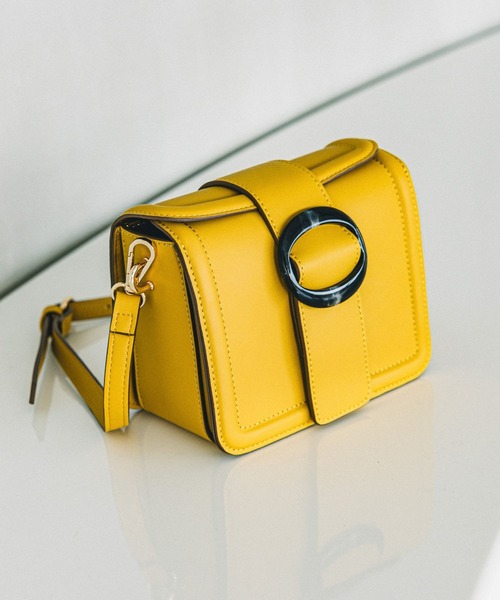 Andemiu（アンデミュウ）の「ベッコウカナグミニバッグ994456（ショルダーバッグ・レディース・ブラウン/イエロー/ピンク/ブラック・FREE）」の7枚目の写真