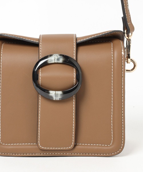 Andemiu（アンデミュウ）の「ベッコウカナグミニバッグ994456（ショルダーバッグ・レディース・ブラウン/イエロー/ピンク/ブラック・FREE）」の18枚目の写真