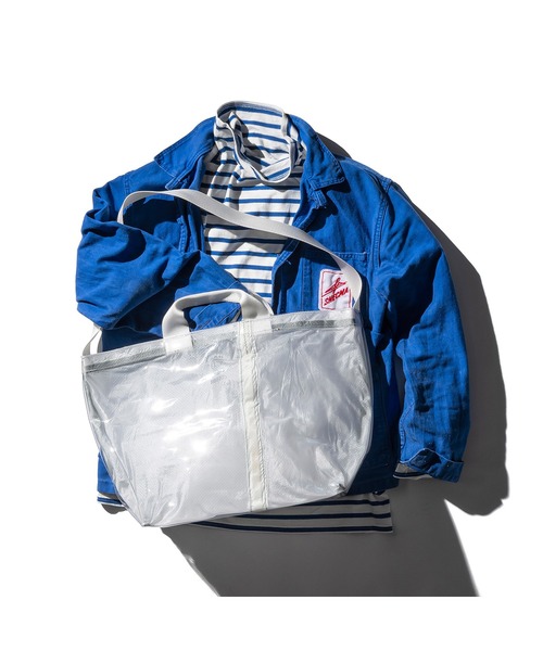 PUEBCO（プエブコ）の「COVERED PARACHUTE SHOULDER BAG（ショルダーバッグ・メンズ・オレンジ/オリーブ/ホワイト・ONE SIZE）」の2枚目の写真